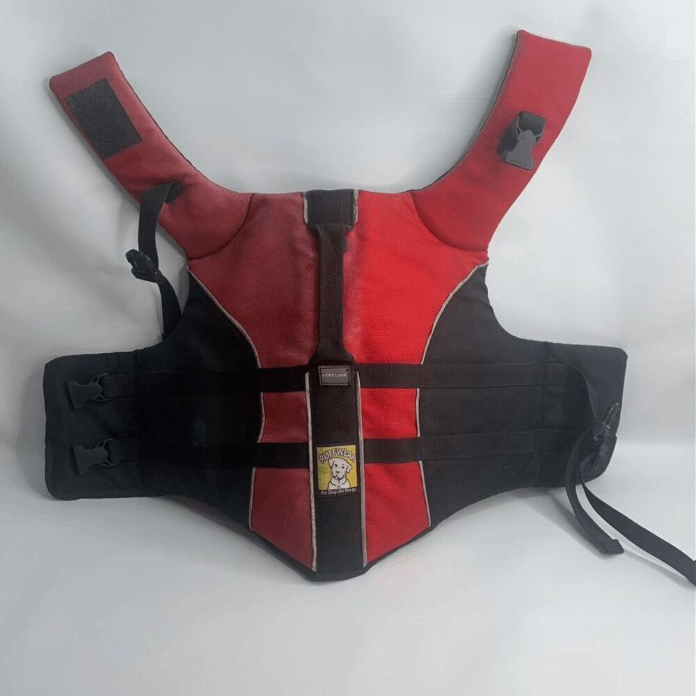 RUFFWEAR, FADED RED Float Coat Dog Life Jacket Vest Size medium